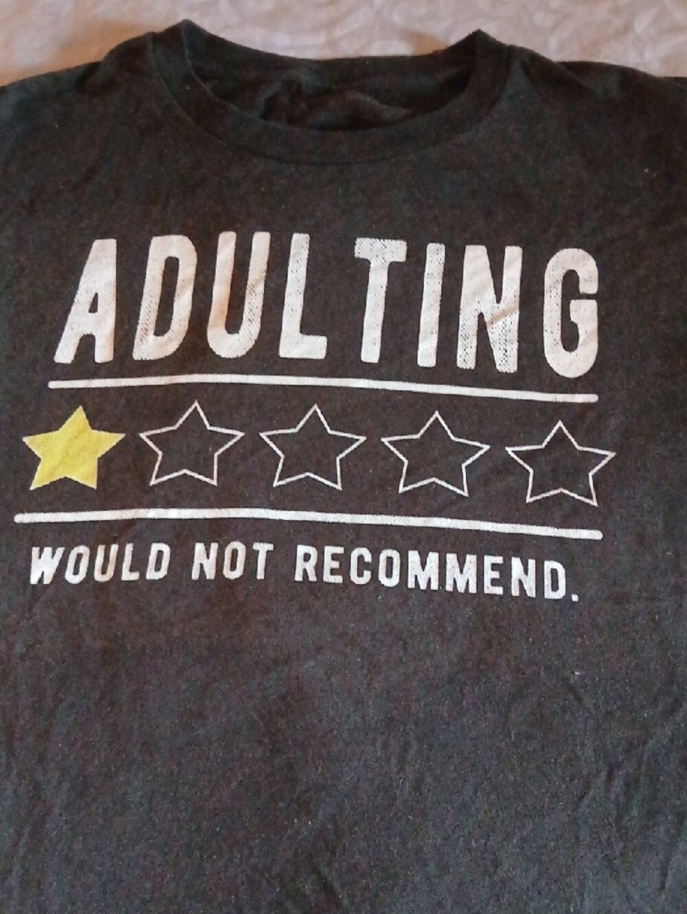 Adulting Funny T-shirt Small Humor